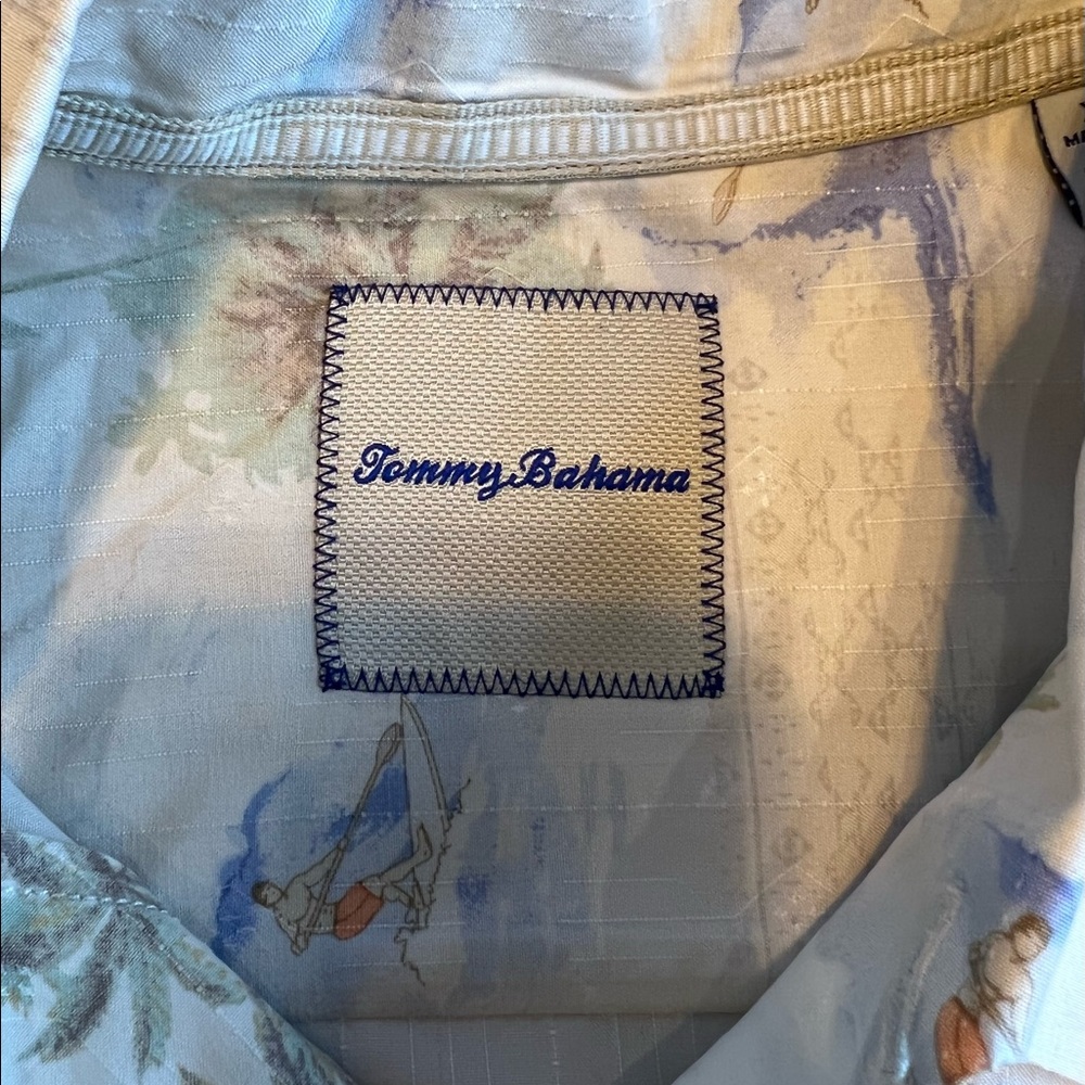 Tommy Bahama 100% Silk Shirt XL - Picture 5 of 7